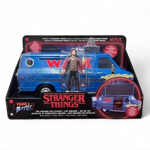Stranger Things Season 5 WSQK The Squawk Van Playset & Steve Harrington Figure